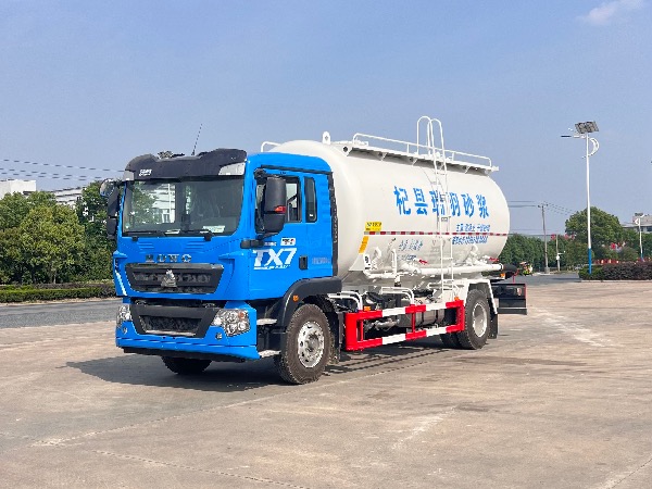 中國重汽HOWO豪沃TX系列4x2單橋干粉罐車｜華威馳樂牌SGZ5180GFLZZ6TX低密度粉粒物料運輸車